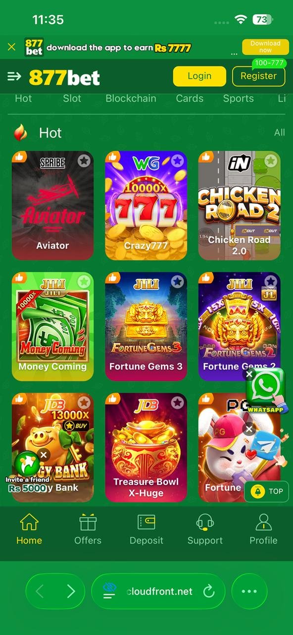 877BET Game Register