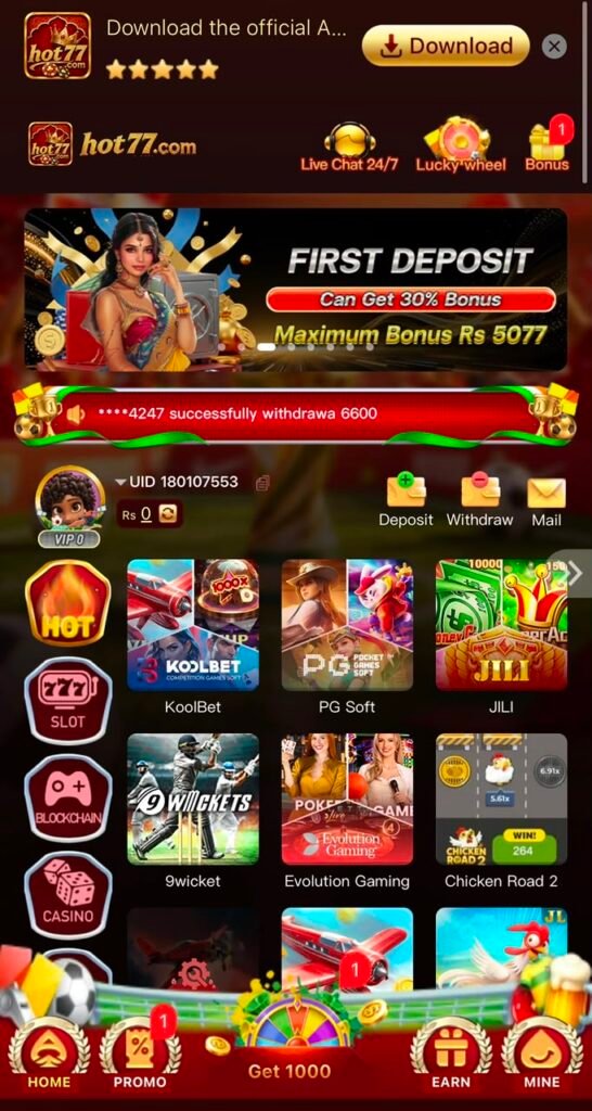Hot77 Game Login
