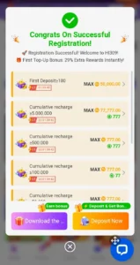 Hi309 Game bonuses